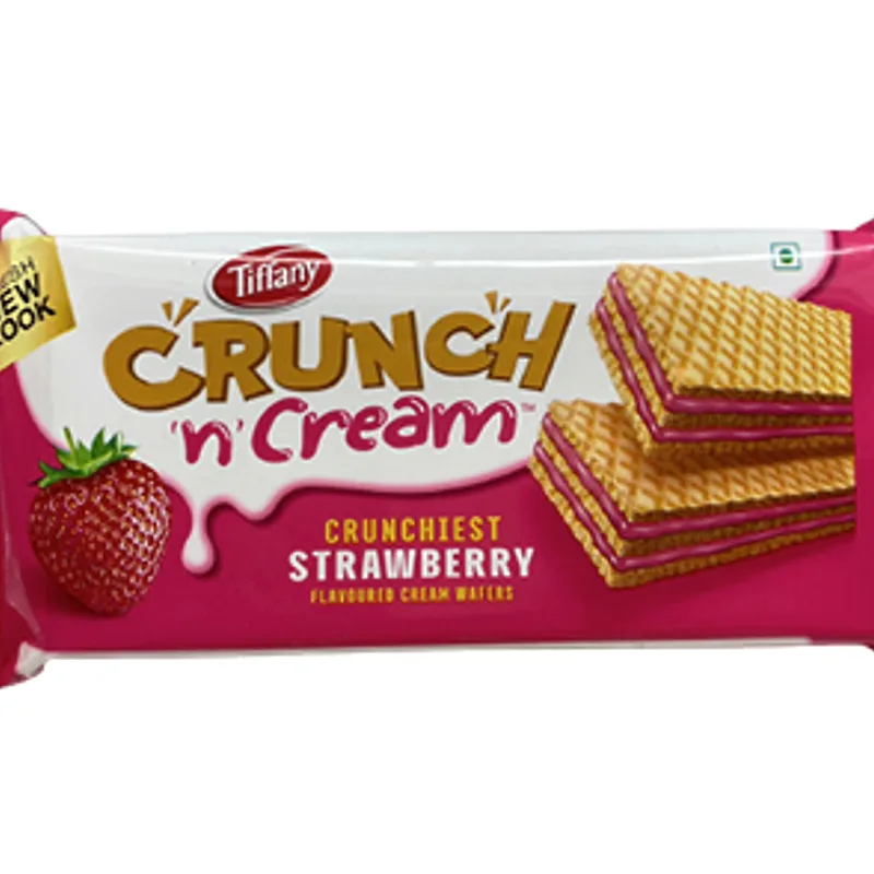 Tiffany Wafer 135g Crunch n Cream Strawberry