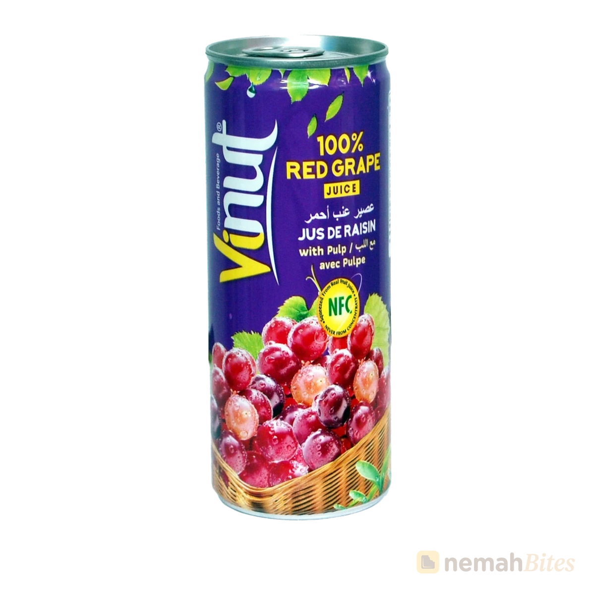 Vinut 100% Red Grape Juice 230ml Can