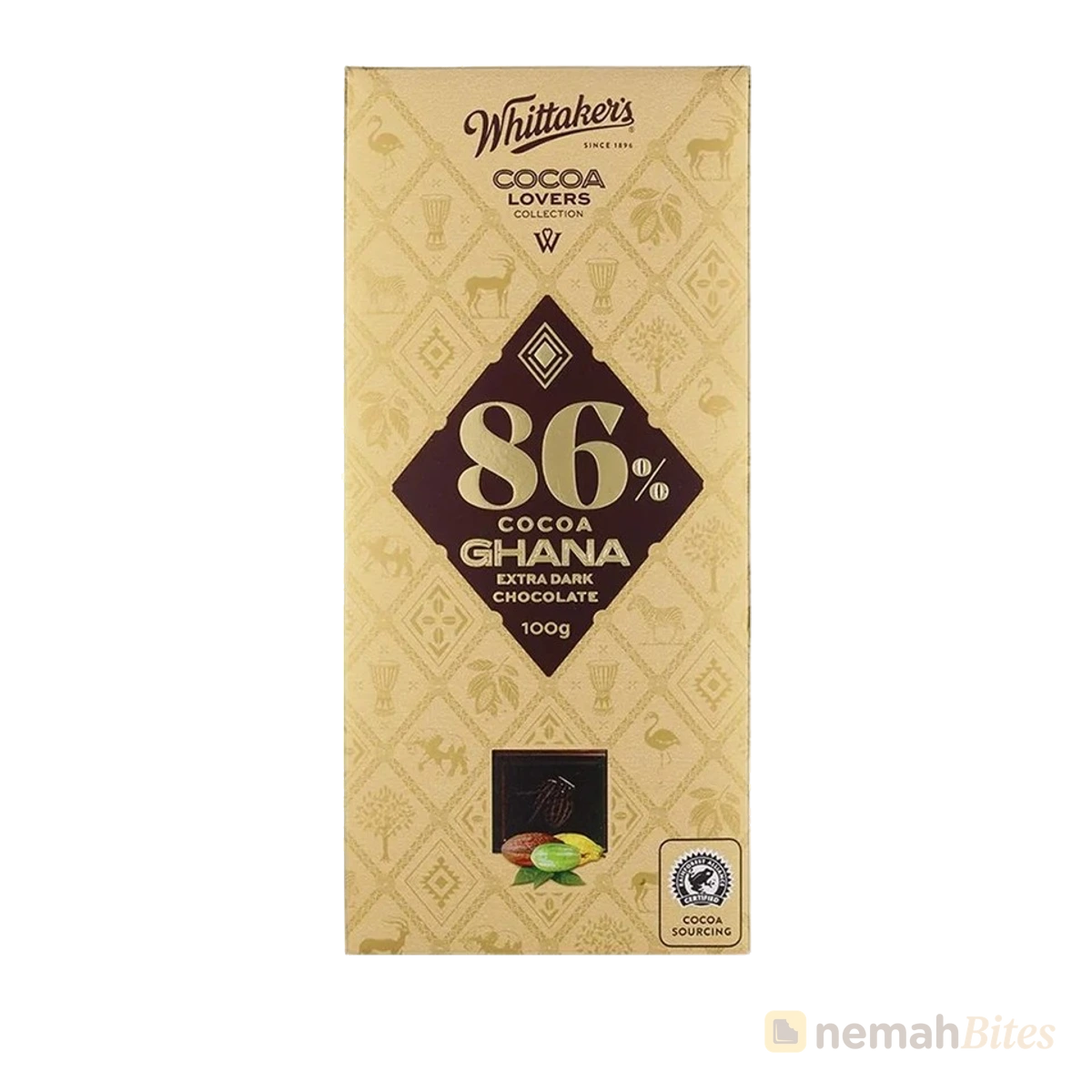 Whittakers Cocoa Ghana Extra Dark Chocolate 100g