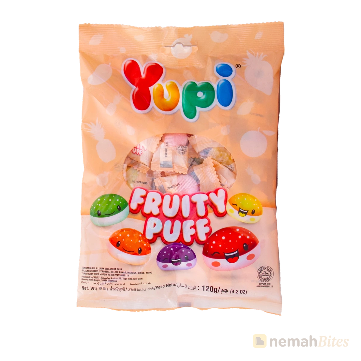 Yupi Fruity Puff Candy 120g