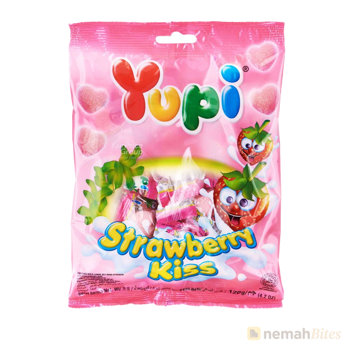 Yupi Strawberry Kiss Candy 120g